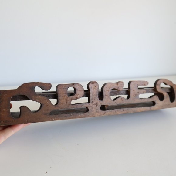 Vintage Wooden Spice Rack - Picture 10 of 14